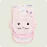 Pink Axolotl Bib Set