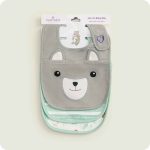 Gray Squirrel Bib Set
