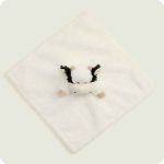 Black and White Cow Lovey Blanket Warmies - Image 3