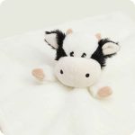 Black and White Cow Lovey Blanket Warmies - Image 2