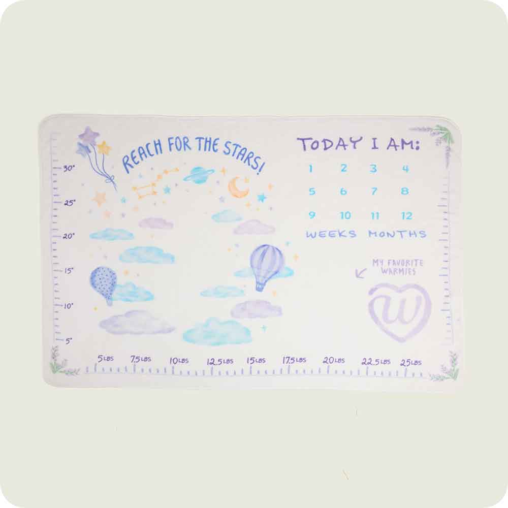 BLK-BABY-1-249.jpg Baby Milestone Blanket Warmies - Image 1