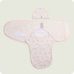 Pink Axolotl Swaddle & Beanie Gift Set - Image 3