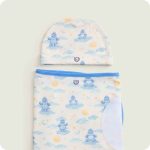 Trex Swaddle & Beanie Gift Set