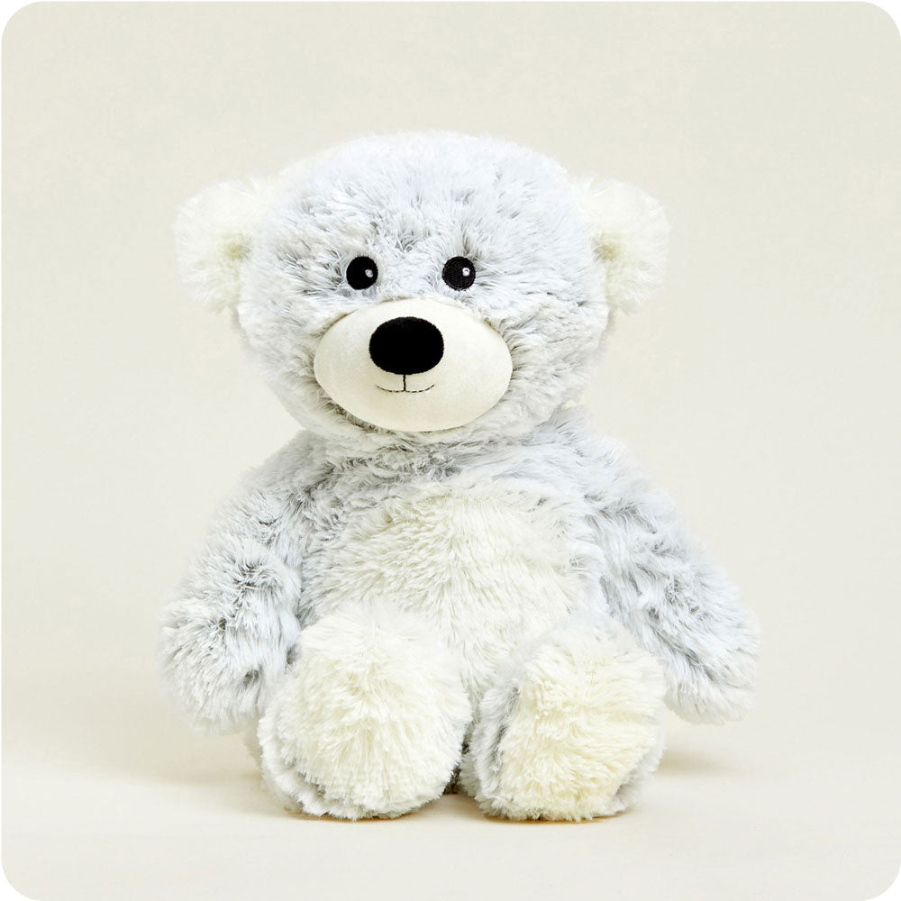 CP-BEA-B-Blue-Marshmallow-Bear-04-Crop_927f5994-a396-49ab-a630-568209e1e98e.jpg Gray Marshmallow Bear Warmies - Image 1