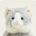 Laying Down Gray Cat Warmies - Image 2