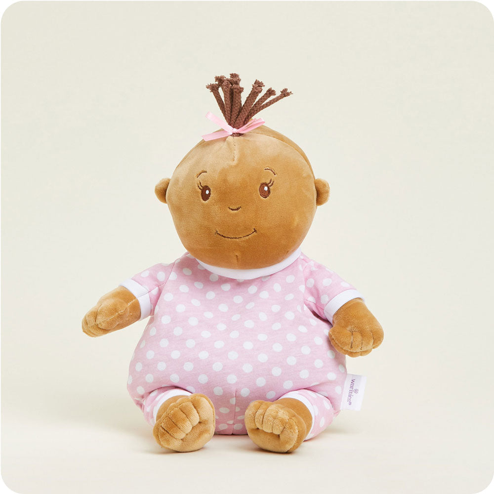 CP-GIRL-2-Baby-Girl-Darker-Skin-02-Crop_b91889c5-69dc-47f8-82f8-03ab02c51afc.jpg Baby Girl Warmies - Image 1