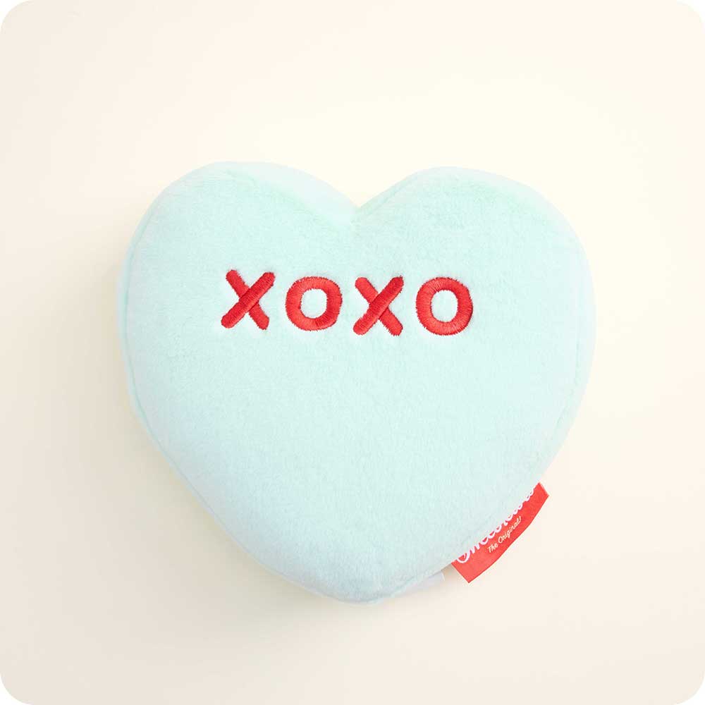 CP-HEART-G-Sweethearts-Green-XOXO-1976.jpg Sweethearts Green XOXO Heart Warmies - Image 1