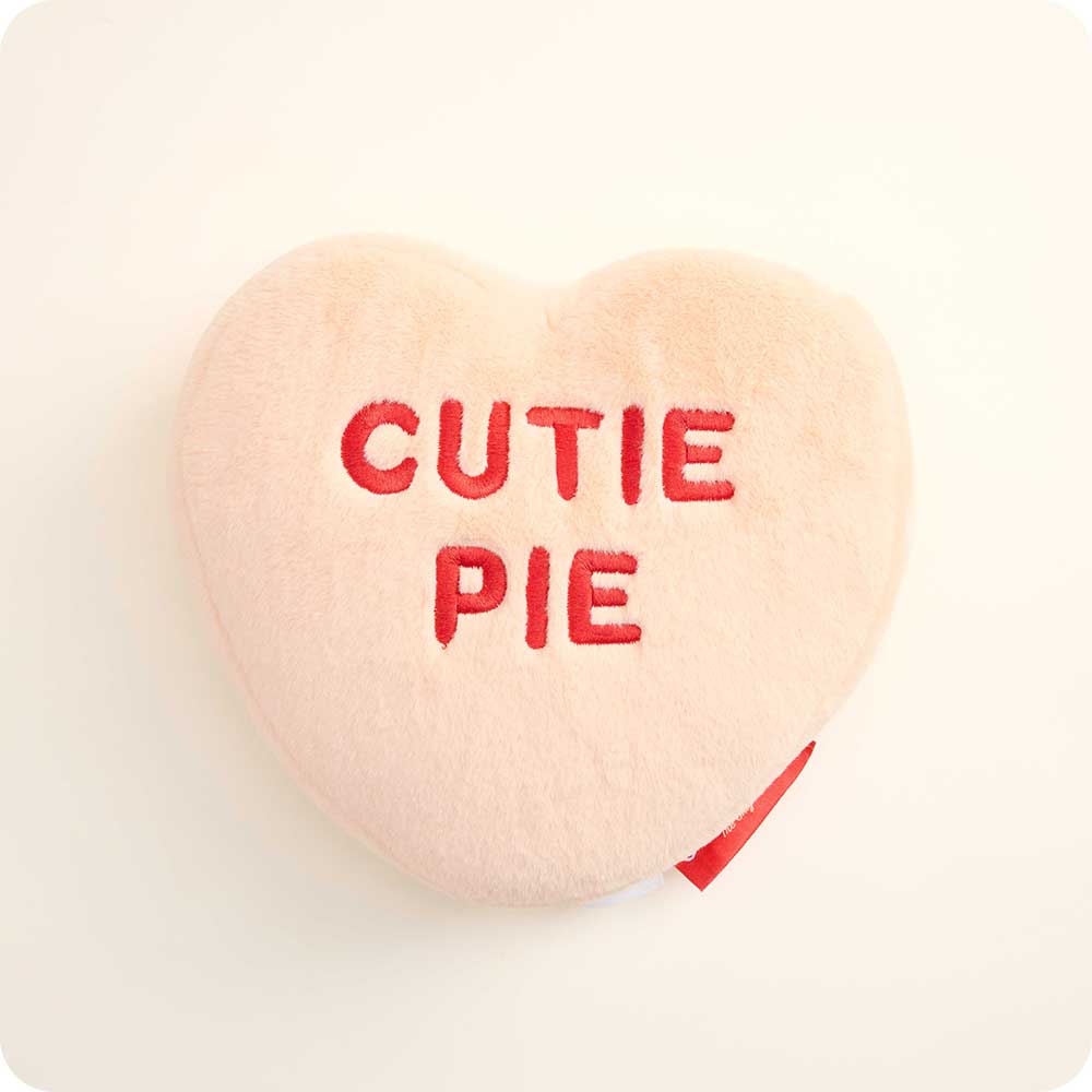CP-HEART-O-Sweethearts-Peach-Cutie-Pie-1994.jpg Sweethearts Peach Cutie Pie Heart Warmies - Image 1