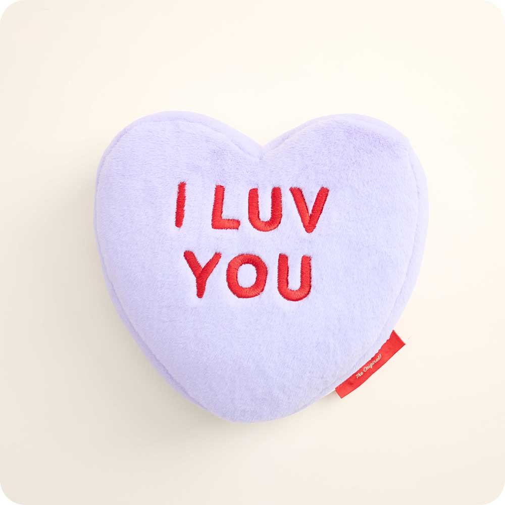 CP-HEART-PU-Sweethearts-Purple-I-LUV-U-1989.jpg Sweethearts Purple I Luv You Heart Warmies - Image 1