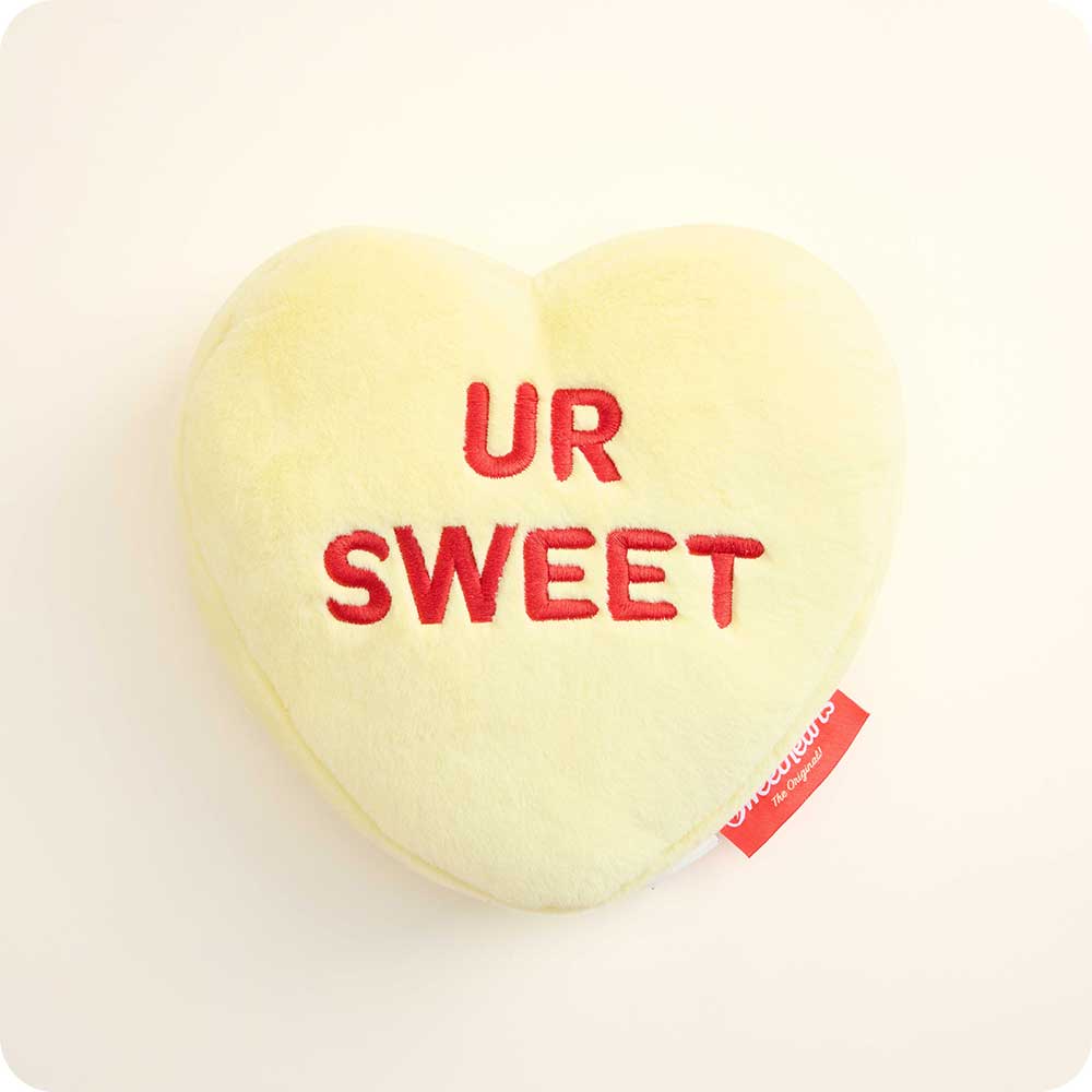 CP-HEART-Y-Sweethearts-Yellow-UR-SWEET-1982.jpg Sweethearts Yellow UR Sweet Heart Warmies - Image 1