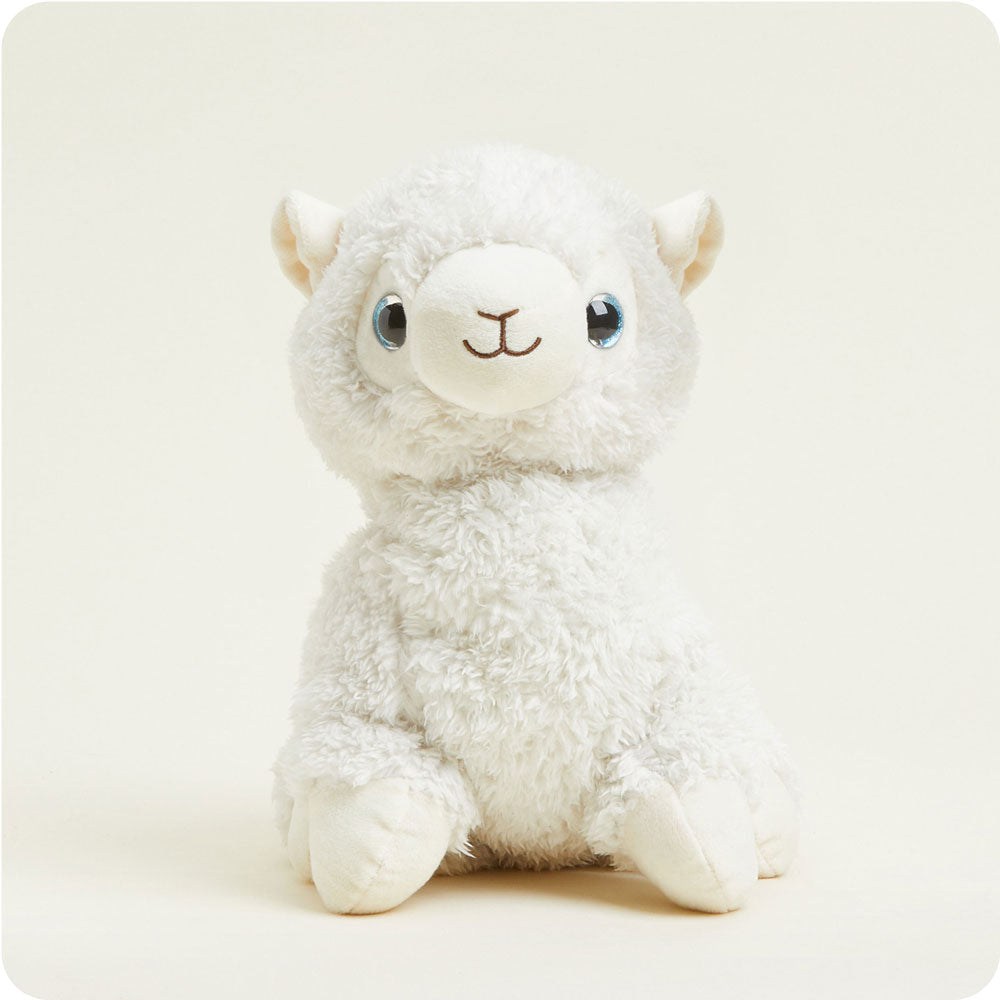 CP-LLA-2-Llama-01-Crop_9c433a6a-bff0-49d9-bd08-6e7b449b90c3.jpg White Llama Warmies - Image 1