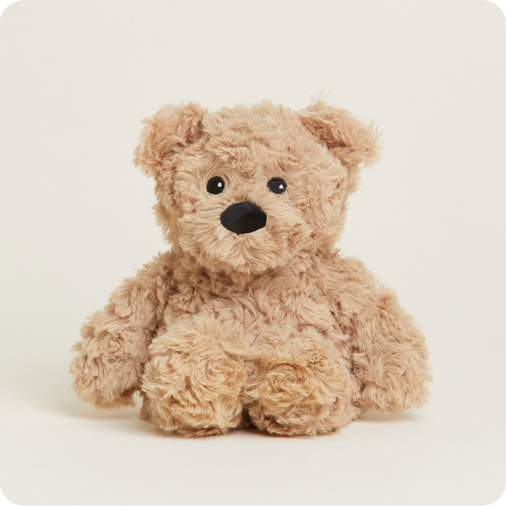 CPJ-BEA-CB-Brown-Curly-Bear-Junior-41.jpg Brown Curly Bear Warmies Junior - Image 1