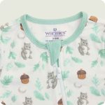 Gray Squirrel Footie Pajamas - Image 3