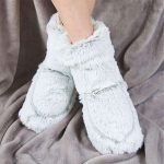 Marshmallow Gray Boots Warmies® - Image 3
