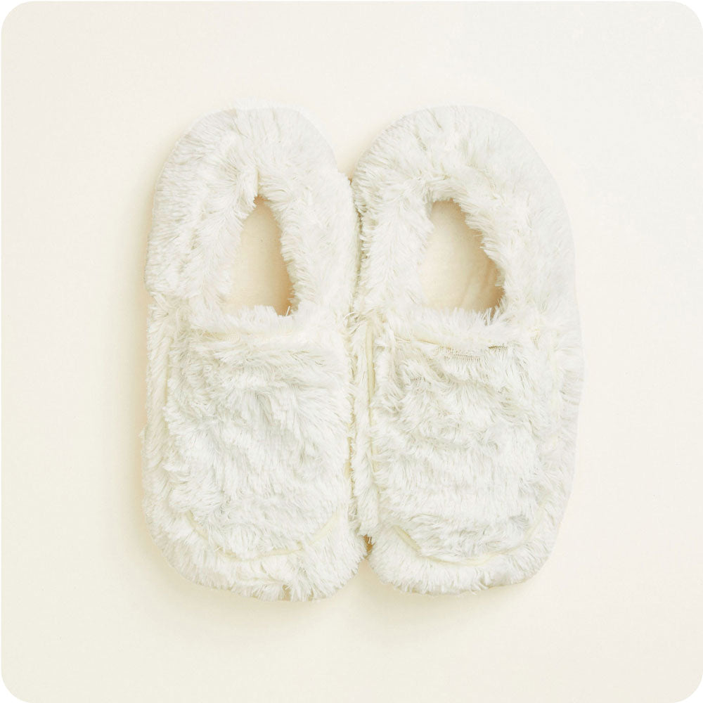 FW-SLI-1-Cream-Slippers-02-Crop_6a2e0978-bf72-47b2-aed3-5d03557c749f.jpg Cream Heatable Slippers Warmies® - Image 1