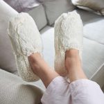 Cream Heatable Slippers Warmies® - Image 2