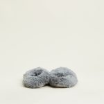 XL Gray Heatable Slippers Warmies - Image 4