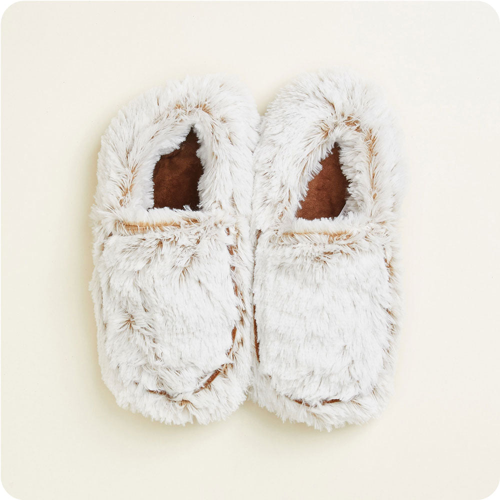 FW-SLI-MB-Marshmallow-Brown-Slippers-02-Crop_622aa13c-2479-48a3-8498-38850b7f95a4.jpg Marshmallow Brown Slippers Warmies® - Image 1