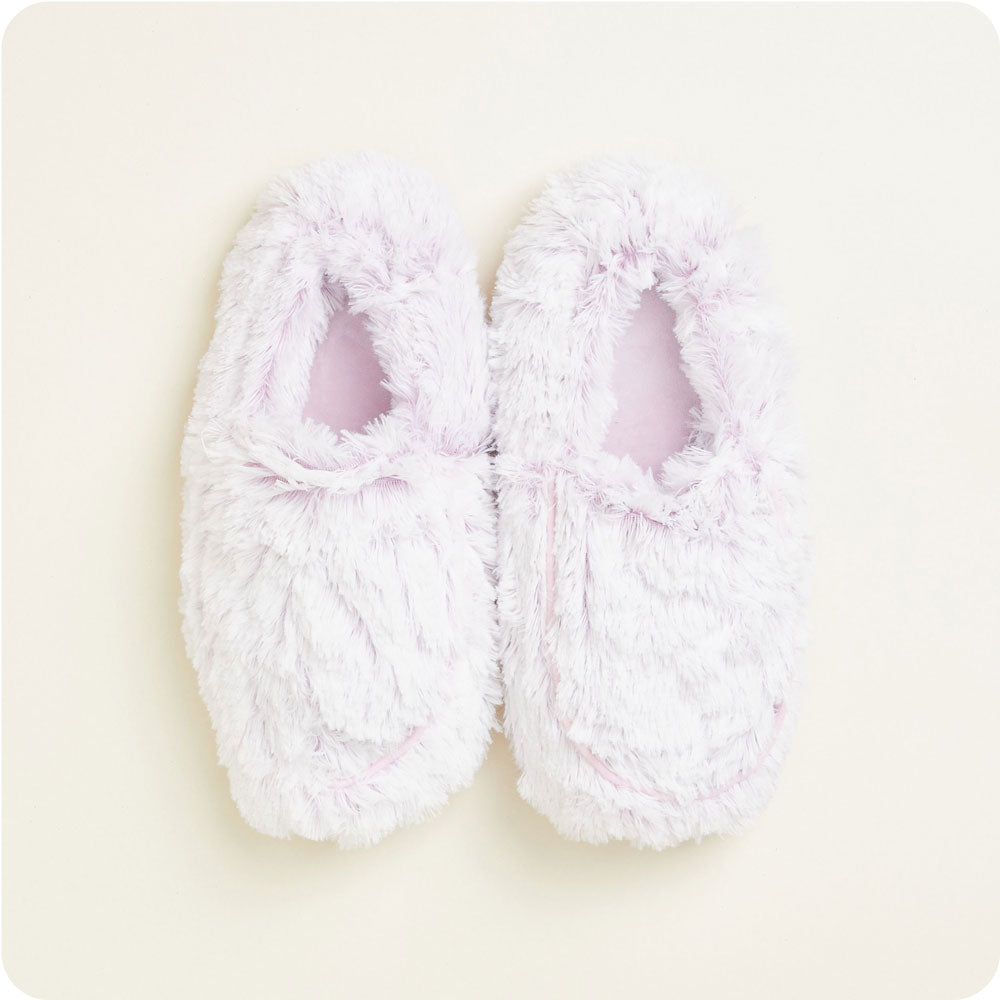 FW-SLI-MP-Marshmallow-Lavender-Slippers-02-Crop_6abaf057-4e8b-4d20-8870-7cab3ce8ea04-1.jpg Marshmallow Lavender Slippers Warmies® - Image 1