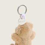Brown Curly Bear Warmies Mini Bag Charm - Image 3