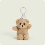 Brown Curly Bear Warmies Mini Bag Charm