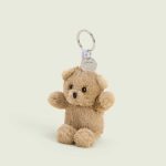 Brown Curly Bear Warmies Mini Bag Charm - Image 4