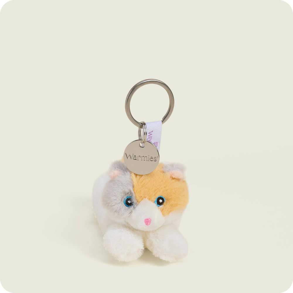 KR-CAT-5-084.jpg Calico Cat Warmies Mini Bag Charm - Image 1
