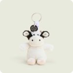 Black and White Cow Warmies Mini Bag Charm