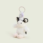 Black and White Cow Warmies Mini Bag Charm - Image 4