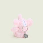 Pink Elephant Warmies Mini Bag Charm - Image 5