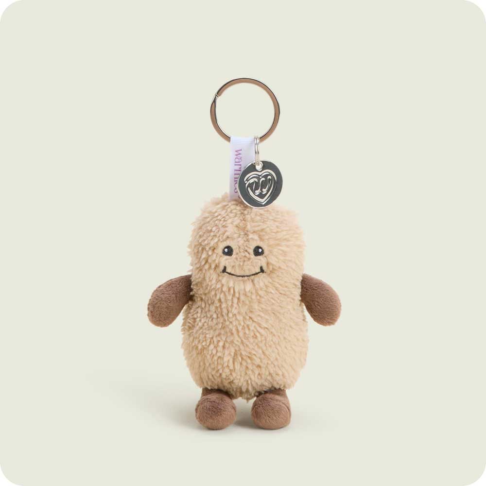 KR-PNT-1-Peanut-Keyring-2.jpg Peanut Warmies Mini Bag Charm - Image 1