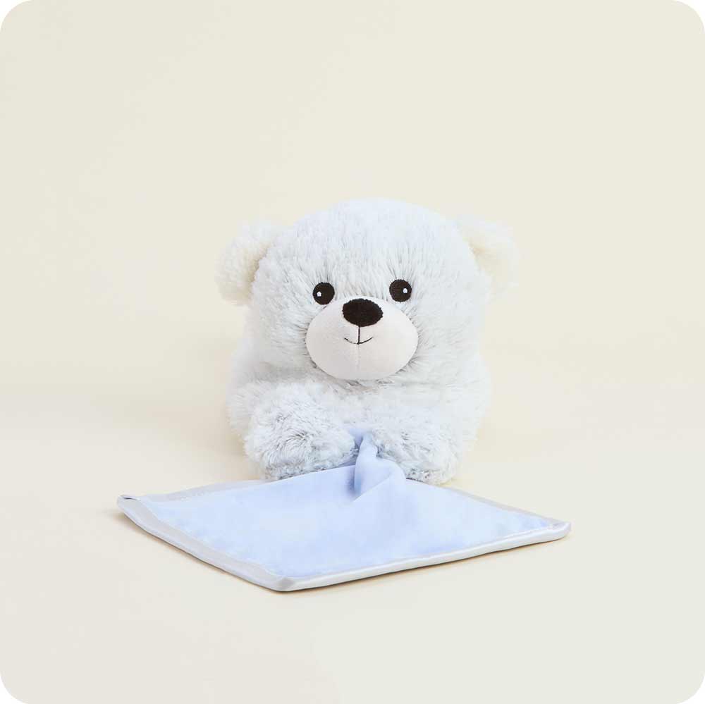 Marshmallow_Bear_Blankie_Warmies.jpg Marshmallow Bear Security Blanket Warmies - Image 1
