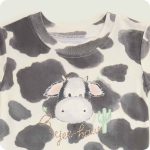 Black and White Cow Shorties Pajamas - Image 2