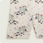 Black and White Cow Shorties Pajamas - Image 3