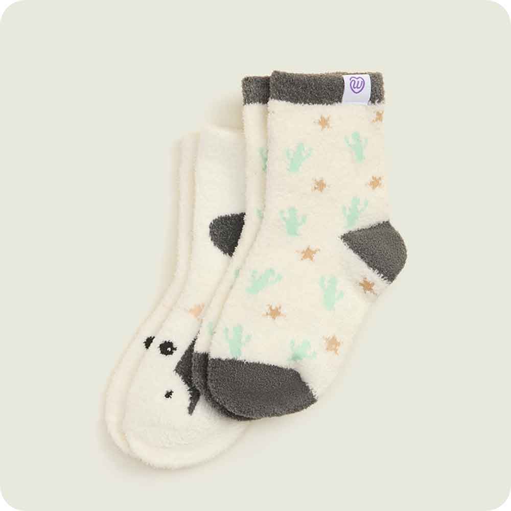 SK-COW-3-M-5253.jpg Black and White Cow Kids Sock Set - Image 1