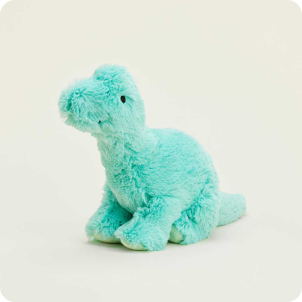 Teal_Long_Neck_Dinosaur_Warmies.jpg Teal Long Neck Dinosaur Warmies - Image 1