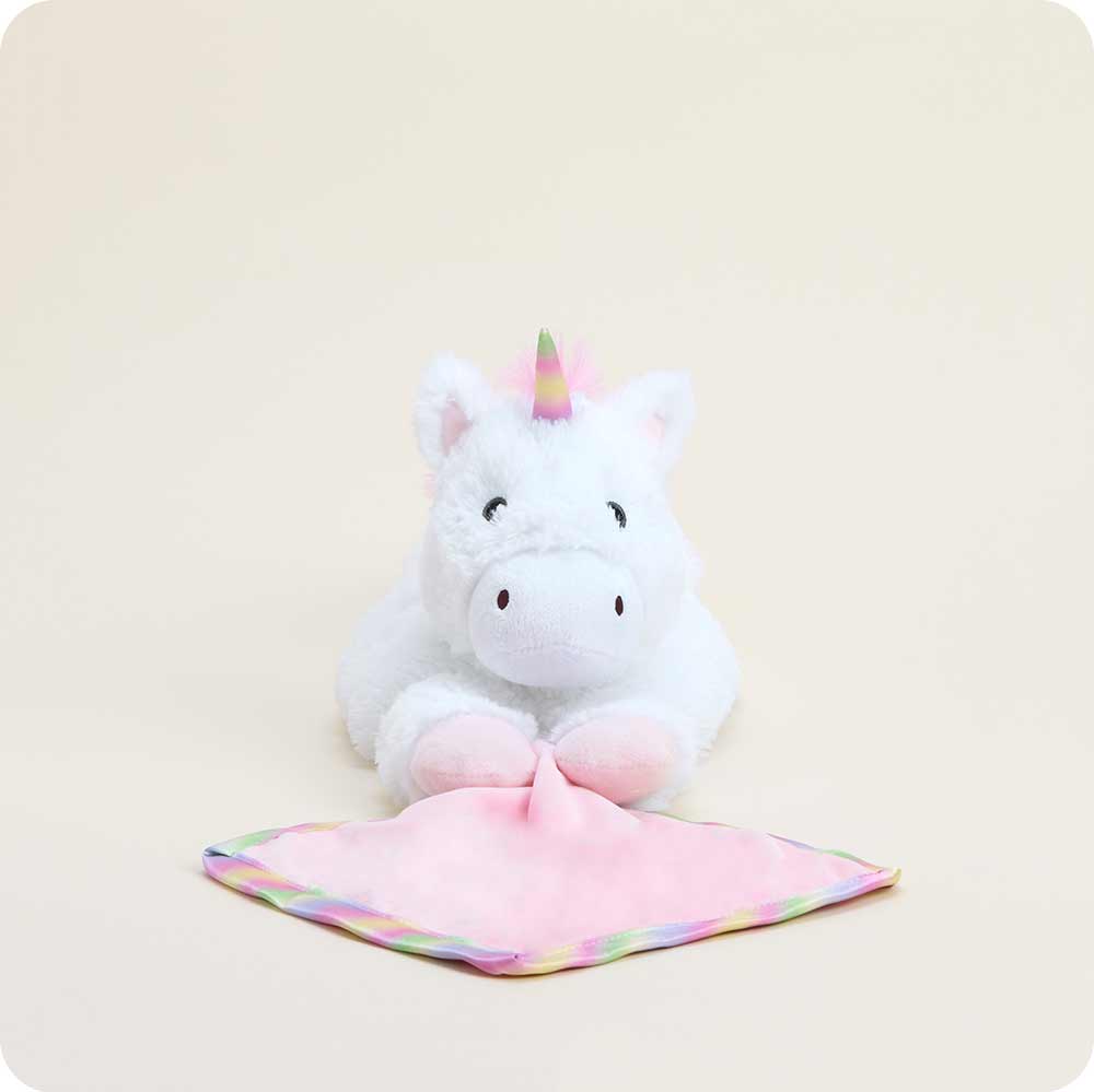 Unicorn_Blankie_Warmies.jpg Unicorn Security Blanket Warmies - Image 1