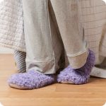 Curly Purple Slippers Warmies® - Image 2