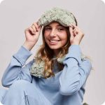 Curly Sage Green Eye Mask Warmies - Image 2