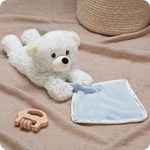 Marshmallow Bear Security Blanket Warmies - Image 2