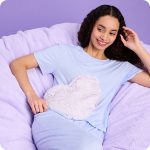 Marshmallow Lavender Heart Heat Pad Warmies - Image 2