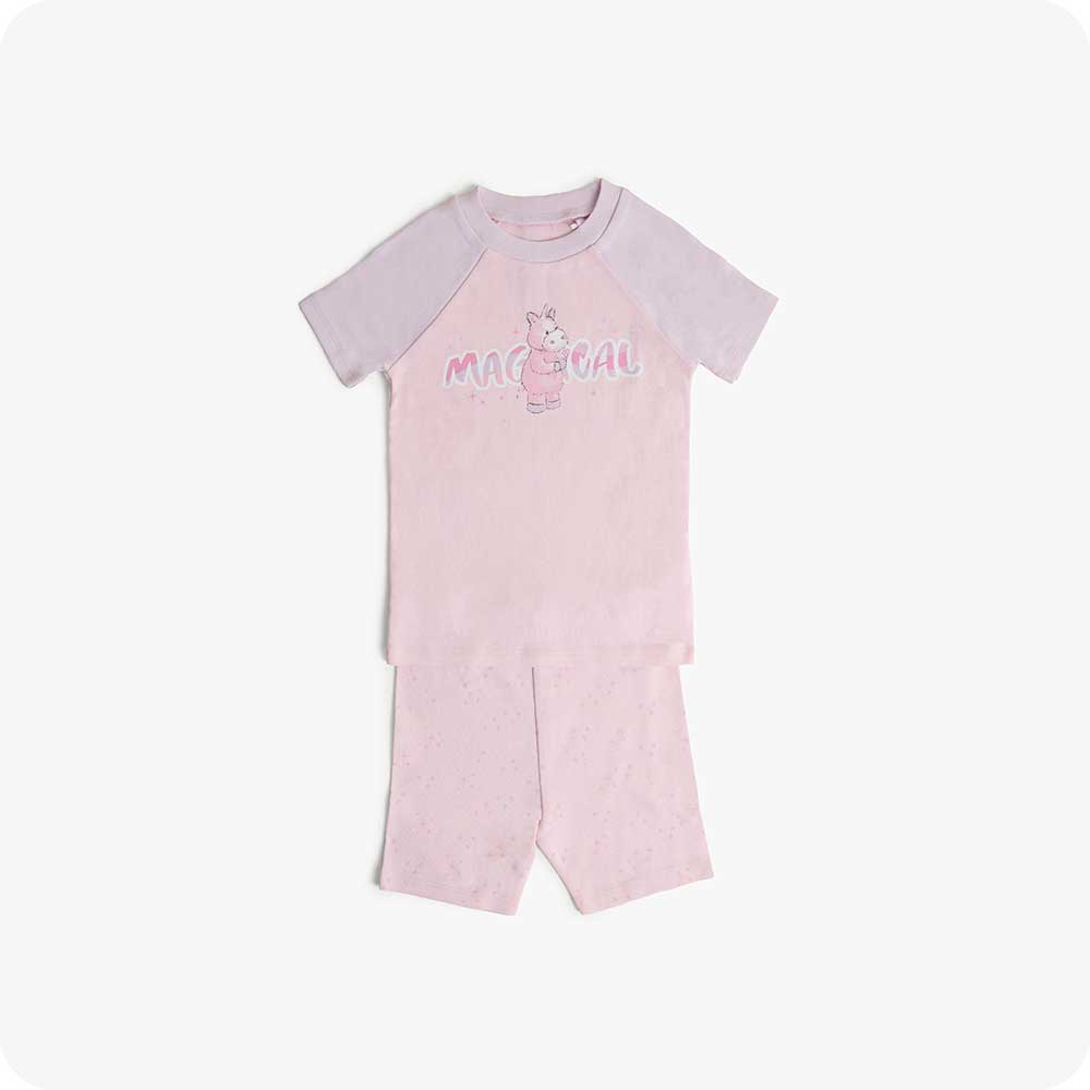 unicorn_shorties-1838_98538c93-86a9-4560-ba47-6109b66a2f75.jpg Unicorn Shorties Pajamas - Image 1